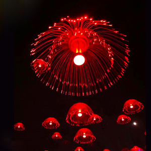 Luz de las medusas de la fibra óptica de 6W RGB con el control inalámbrico para la decoración al aire libre - Product Image 6
