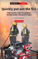 Pompe à eau de mer haute pression portable XINBATE à moteur essence pour la lutte contre les incendies, débit de 735 L/min, 27 CV, OEM personnalisé pris en charge