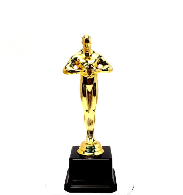 Wholesale Plastic Award Trophy customized resin oscar statue figurines trophy souvenir