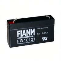Baterai UPS VRLA Isi Ulang Fiamm FG10121 6V 1.2Ah Buatan Italia