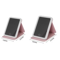 Offre spéciale Nouveau bureau portable pliable USB rechargeable LED ajuster la lumière miroir de maquillage décoration de la maison ensemble