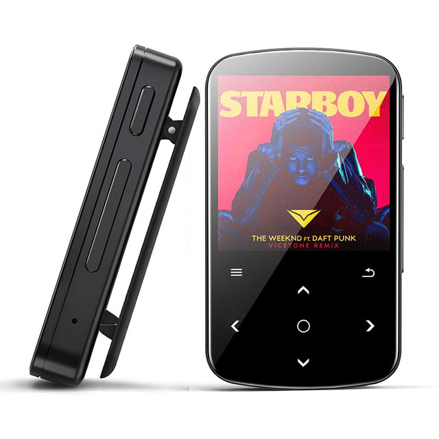 Benjie Clip MP3 Player with Touch Buttons 32GB FM Radio Voice Recorder Supports FLAC/WAV/APE for 5.2 for Music Playback