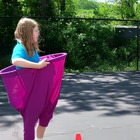 Jeu de lancer de ballons élastiques 'Granny Pants' avec balles en plastique, jeu de plein air pour fêtes de jardin et carnavals, pour enfants et adultes