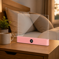 Lampe de lecture LED transparente à commande de minuterie, alimentée par USB, multifonctionnelle pour bureau et étudiants, fournie directement par l'usine
