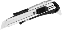 Couteau utilitaire robuste en alliage de zinc avec lame de 18 mm et ouvre-boîte
