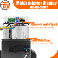 Motor Eléctrico Duradero de 550W para Puertas Correderas de 1000kg con Límite de Resorte y Sensor Infrarrojo para Portones Comerciales