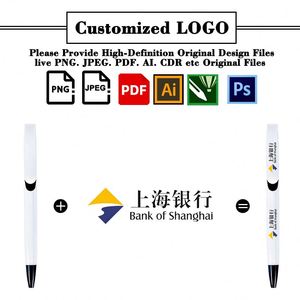 Custom Promotional Branded Plastic Print <b>Pens</b> <b>White</b> Stylo Ballpoint Full Color Logo Uv Printing <b>Pen</b> - Product Image 2