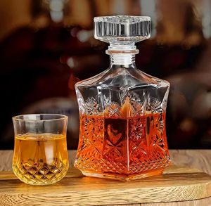 Tapón Hermético para Botellas de Whisky, Licor, Brandy, Vodka, <span class=keywords><strong>Bourbon</strong></span>, de Cristal sin Plomo, con Estampado Dorado, para Regalo, Decoración de Bar en Casa o Fiestas - Product Image 4