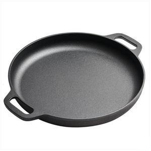 Vente de gros Poêle à crêpes à induction en fonte Poêle à tawa pour biscuits Poêle à pizza non revêtue - Product Image 5