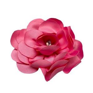 Tissu floral moulé 6 cm Camélia en tissu tricoté à la main pour accessoires vestimentaires DIY, coiffes, chaussures, sacs, bijoux - Product Image 5