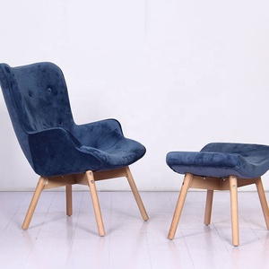 High Quality Living Room Furniture Leisure <strong>Patchwork</strong> Nordic Fabric Recliner Lounge Living Room <strong>Chairs</strong> - Product Image 3