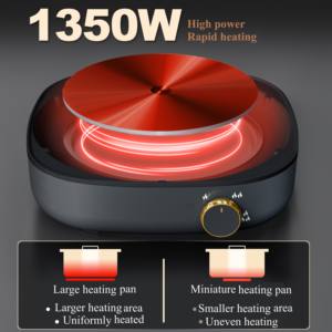 공장 도매 4L 라운드 베이지/회색 유리 커버 전기 냄비 다목적 분할 가정 및 호텔 사용 - Product Image 4