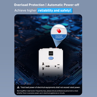 Multiprise américaine 2 125v avec protection contre les surtensions, 8 prises, rallonge de 3m, protection contre les surcharges, prise électrique 15A