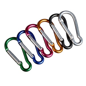 Gourd-Shaped Carabiner Spring-Loaded <b>Hook</b> Climbing Buckle Water Bottle <b>Clip</b> Outdoor Aluminum Alloy CN - Product Image 1