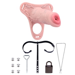 ANOSX Beast Penis Chastity Pants SM Abstinence Training Chastity Lock Anti-ejaculation Male Chastity Lock Device Adult Sex <b>Toys</b> - Product Image 6