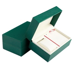 Caja de Regalo para Reloj de Lujo, Hecha a Mano, con Diseño de Lichí, Bajo MOQ, de Cartón Verde, con Logotipo Personalizado, Caja de Reloj de Cuero PU - Product Image 5