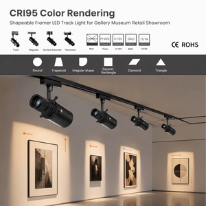Proyector de Precisión CE con Lente GOBO LED COB, Ajustable y con Zoom, para Iluminación de Museos, Galerías de Arte y Pinturas - Product Image 4