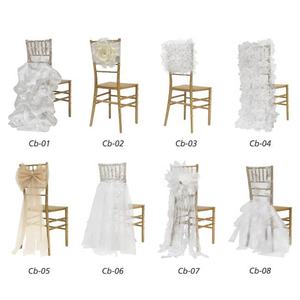 Housse <span class=keywords><strong>de</strong></span> <span class=keywords><strong>chaise</strong></span> en mousseline élastique romantique pour décoration <span class=keywords><strong>de</strong></span> <span class=keywords><strong>mariage</strong></span>, vente en gros, pour nœuds <span class=keywords><strong>de</strong></span> <span class=keywords><strong>chaise</strong></span> - Product Image 5