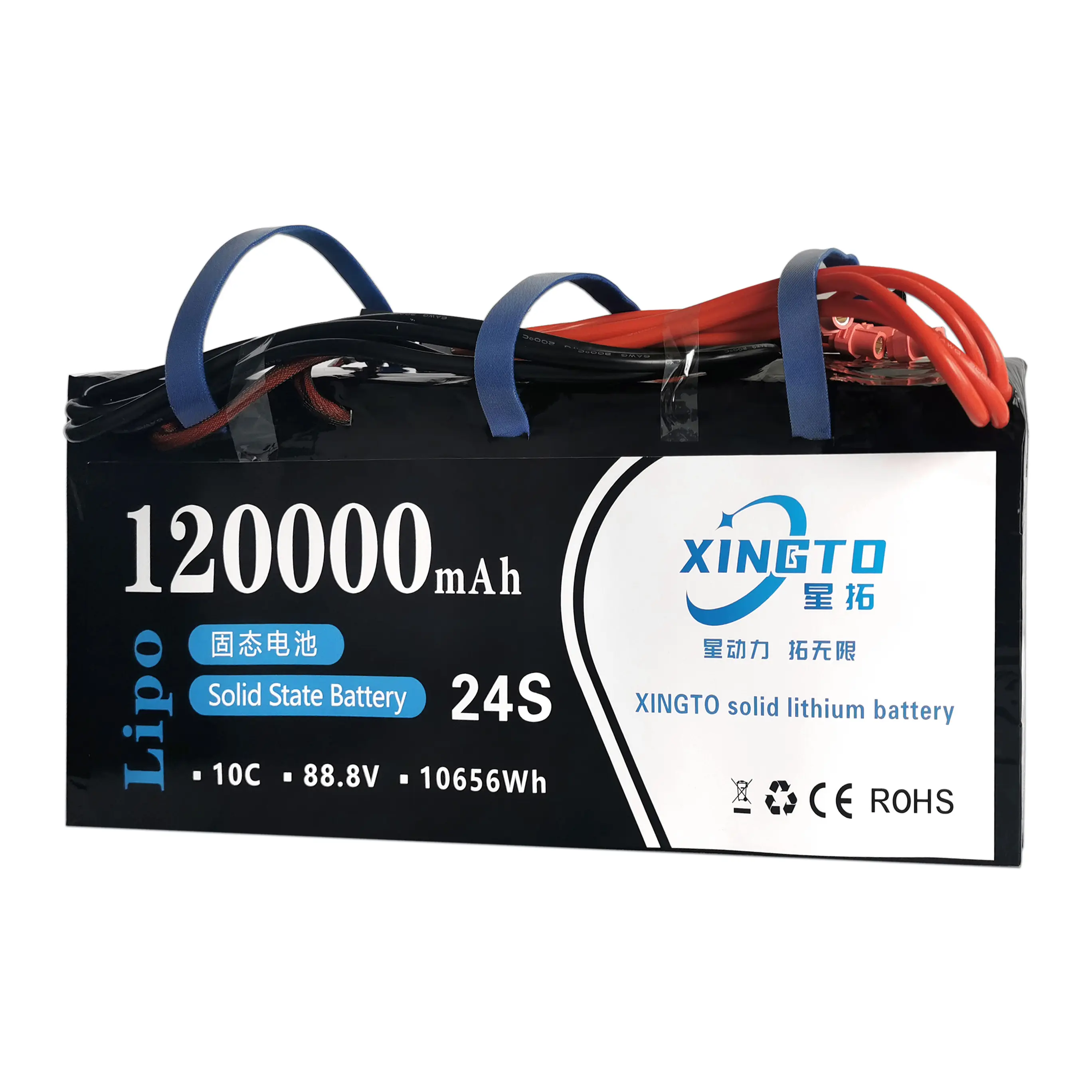 Solid state battery 24s 120ah Rechargeable li-ion lithium batteries 88.8v drone battery for Agricultural Drones