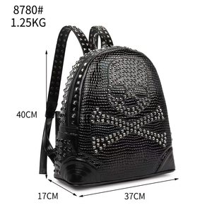 Niche fashion <b>women's</b> bags, studded <b>backpacks</b>, <b>large</b> capacity casual <b>backpacks</b>. - Product Image 3