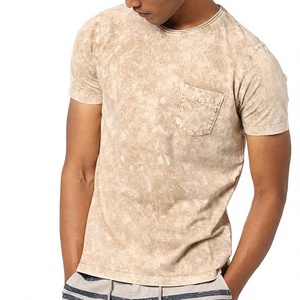Best Choice Vintage Acid Washed Oversized T-Shirt for Men 100% Cotton Regular Fit Streetwear Front Logo Quick Dry - Product Image 1