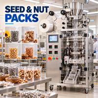 Machine d'emballage de portions DEEPACK avec dosage de coupelles réglable et scellage de sachets arrondis pour snacks grillés
