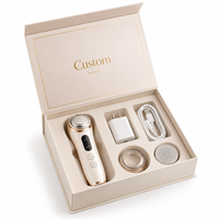 Boîte cadeau personnalisée pour appareil de beauté, emballage rigide en papier de luxe avec insert en EVA pour accessoires de chargeur et câble d'appareil facial