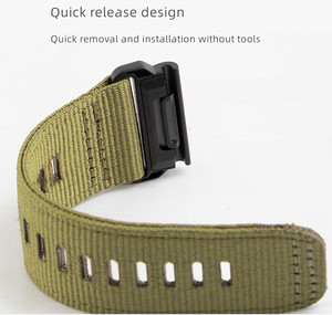Bracelet de montre intelligente réglable et respirant en nylon et toile de 22 mm et 26 mm, à libération rapide pour Garmin <span class=keywords><strong>Fenix</strong></span> 8 7 7X, hommes et femmes - Product Image 4