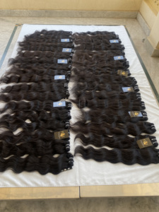 Factory Wholesale Raw Temple Human Hair <b>Extensions</b> From India Mink Brazilian Hair Supplier Raw Hair Weave Bundles - Product Image 5