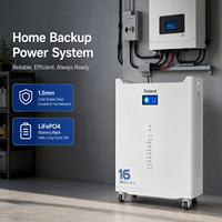 Sistema de Baterías LFP Apilables para Hogar, 16KWh 51.2V 314Ah, con WIFI, Celdas de Grado A, Operación Segura, Confiable y Duradera