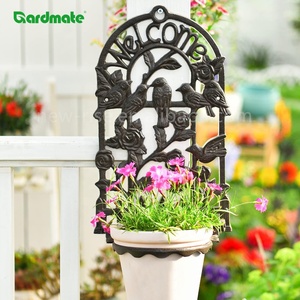 Support <span class=keywords><strong>mural</strong></span> pour plantes en fonte GARDMATE pour jardin, maison, <span class=keywords><strong>porte</strong></span> d'entrée, balcon, patio, ferme, intérieur, <span class=keywords><strong>extérieur</strong></span>, <span class=keywords><strong>porte</strong></span>-bague - Product Image 6