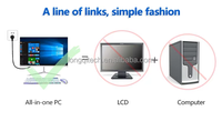 Intel Core I5 I7 I9 Straight Screen Desktop Monoblock Pc All-in-one Barebone All in One Computers