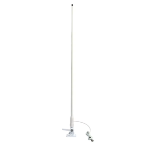 เสาอากาศไฟเบอร์กลาส VHF สำหรับเรือ 156-163MHz สำหรับการสื่อสารภายนอกอาคาร พร้อมสาย RG58 ยาว 3 เมตร และอุปกรณ์ยึดติดสำหรับเรือ - Product Image 3