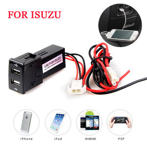 อุปกรณ์แต่งรถ2usb Dual <span class=keywords><strong>USB</strong></span> 2.4A ชาร์จรถตำแหน่งเดิมซ็อกเก็ตชาร์จรถสวิทช์ไฟรถ - Product Image 3