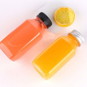 Custom Logo 12oz 16oz <b>Square</b> Empty <b>Plastic</b> Clear Juice Bottle PET <b>Square</b> Beverage Bottle for Tea Drink Juicer <b>Containers</b> - Product Image 5