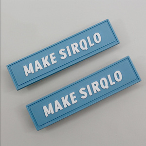 Tùy chỉnh 3D mềm PVC Logo Nhiệt Báo Chí nổi Silicone trong suốt rõ ràng PVC quần áo cao su các bản vá lỗi phía sau <span class=keywords><strong>Velcro</strong></span> - Product Image 4