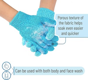 Guantes Exfoliantes de Doble Cara para Baño, Spa, Masajes, Exfoliante para la Piel, Accesorios de Baño - Product Image 3