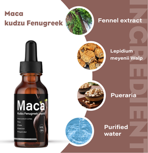 Produits Populaires 2024 : Gouttes Naturelles Biologiques de Maca pour l'Augmentation des Fesses, Mélange d'Extrait de Kudzu et de Fenugrec, Liquide Oral - Product Image 3