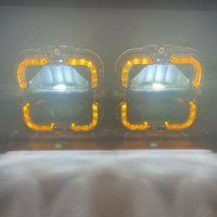 Nouveau projecteur carré 2026 65W 4 pouces bicolore à faisceau haut et bas avec feux de jour DRL 12V