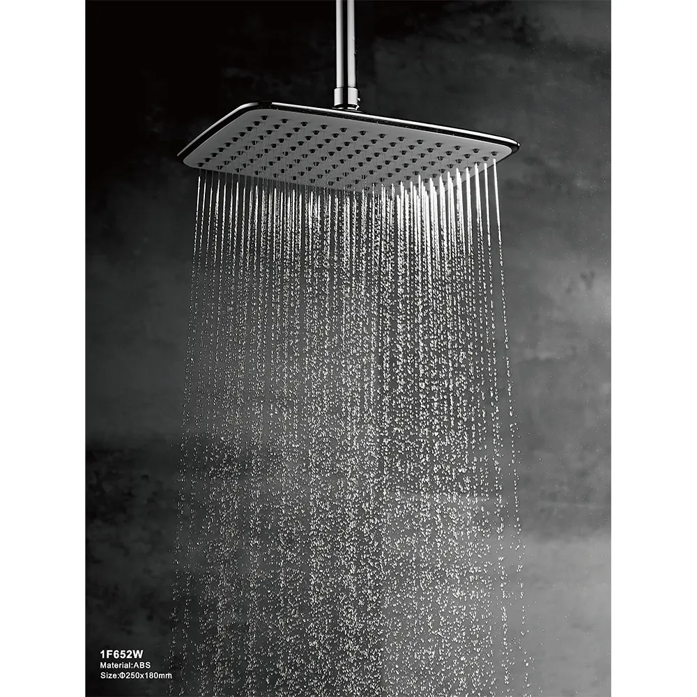 1F652 Moderne Regen Waterval Douche Systeem Plastic Bad Douche Rose Regendouche Voor Badkamer