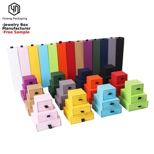 <b>Small</b> Custom Jewellery <b>Drawer</b> Box Recyclable Cardboard Ring Packaging Logo Printed Low MOQ Bulk Wholesale Supplier - Product Image 1
