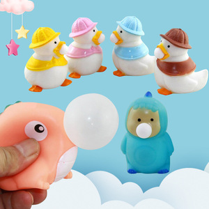 Nuevo y Exclusivo Juguete Antiestrés de Pato/Dinosaurio que Expulsa Burbujas, Pelota Antiestrés de TPE, Juguete Divertido para Niños - Product Image 2