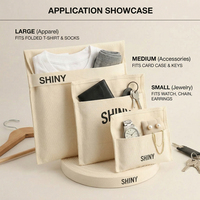 SHINY Vente en gros Pochette d'emballage en toile robuste et en pur coton, personnalisable avec logo, pour chaussures, solution tout-en-un