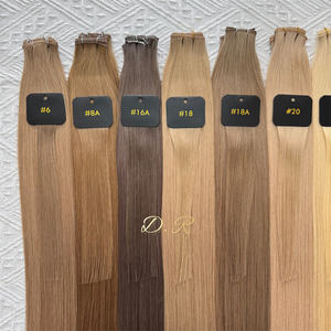 Extensioni per capelli Genius Weft invisibili sottili russi americani 2026, doppia trama, volume, capelli umani <span class=keywords><strong>a</strong></span> doppia trama - Product Image 1
