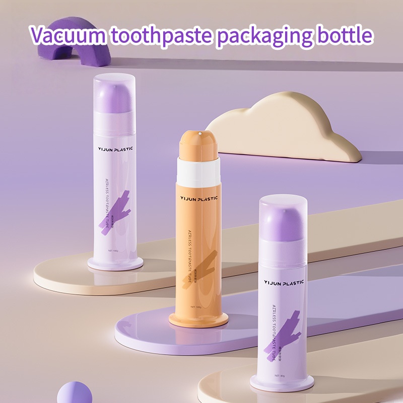 30g 100g 120g Vertical PP Airless Pump Tubes, Empty Plastic Containers for Hand Cream Ointment Toothpaste Packing