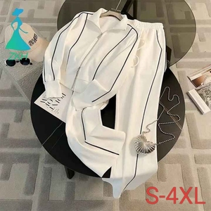 Set Donna <span class=keywords><strong>Top</strong></span> e Pantaloni a Contrasto di Tendenza, Completi Casual Femminili alla Moda, Set Sportivi Classici da Donna - Product Image 1