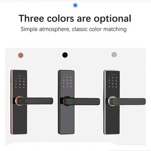 Tuya ttlock ứng dụng thông minh mật khẩu điện tử sinh trắc học vân tay khóa cửa Keyless Entry thẻ thông minh <span class=keywords><strong>Wifi</strong></span> Mạng nhôm đám mây - Product Image 2