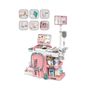 Ensemble de jeu de rôle <span class=keywords><strong>docteur</strong></span> pour la maternelle, chariot médical de simulation avec sons et lumières, jouets d'imitation pour enfants - Product Image 2