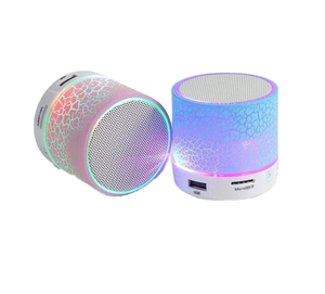 Hoparlör için taşınabilir Mini kablosuz RGB LED aydınlatma ev sineması için USB TF kart AUX girişi açık parti kullanımı ince çatlak desen - Product Image 5
