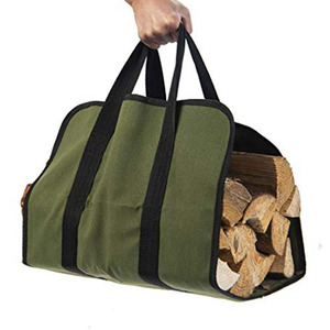 Tote borsa portacarte caminetto in tela cerata per legna da ardere resistente per il trasporto di legna da ardere per il trasporto di legna a casa o in campeggio - Product Image 2